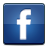 Blue facebook button