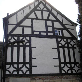 Traditional White and Black House