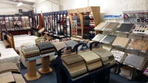 Carpet section Inside the shop