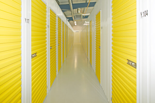Yellow Self Storage Units