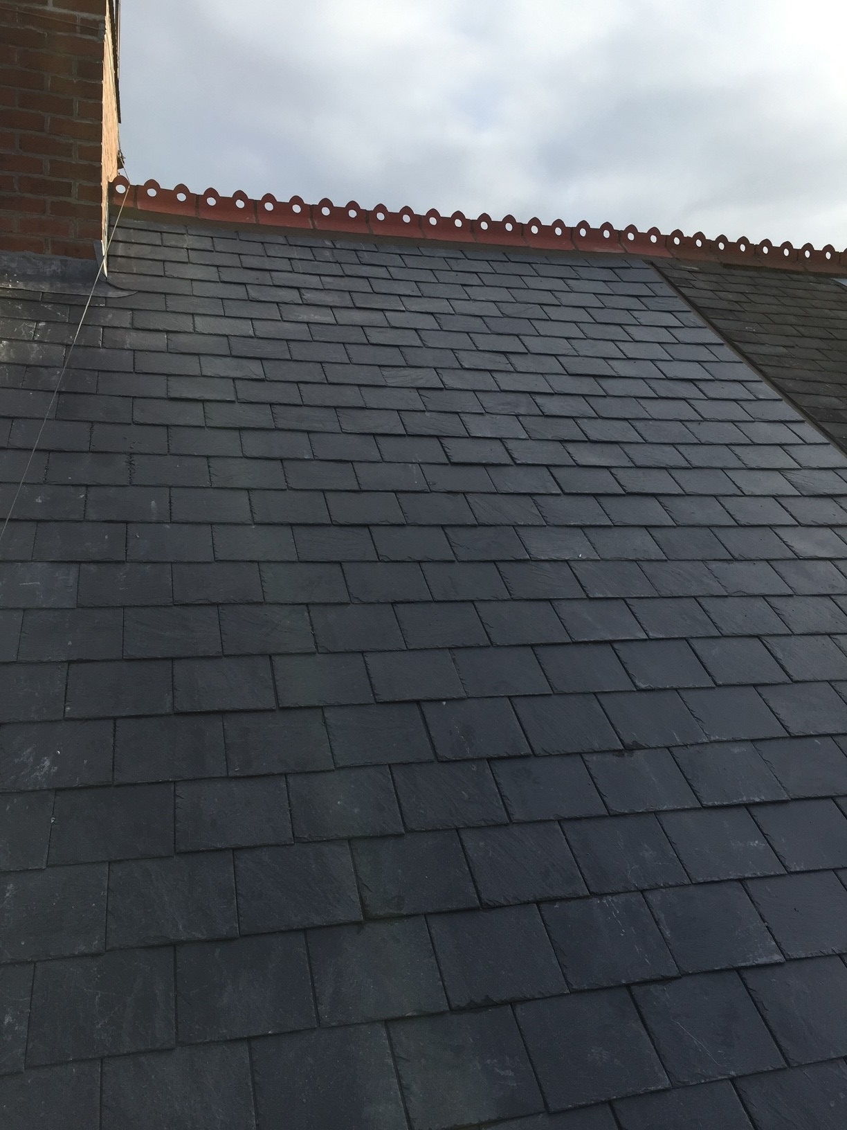 A new tiled roof