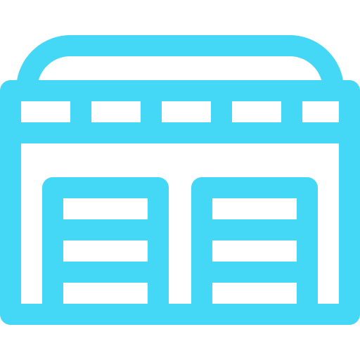 Storage Facility with Automatic Door Icon