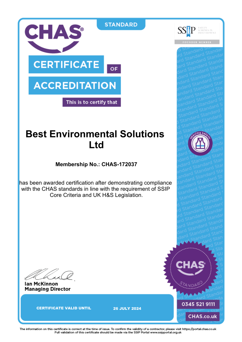 Chas SSIP Certificate