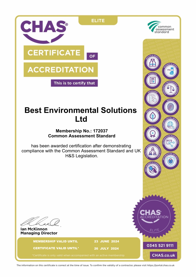 Chas Elite Certificate