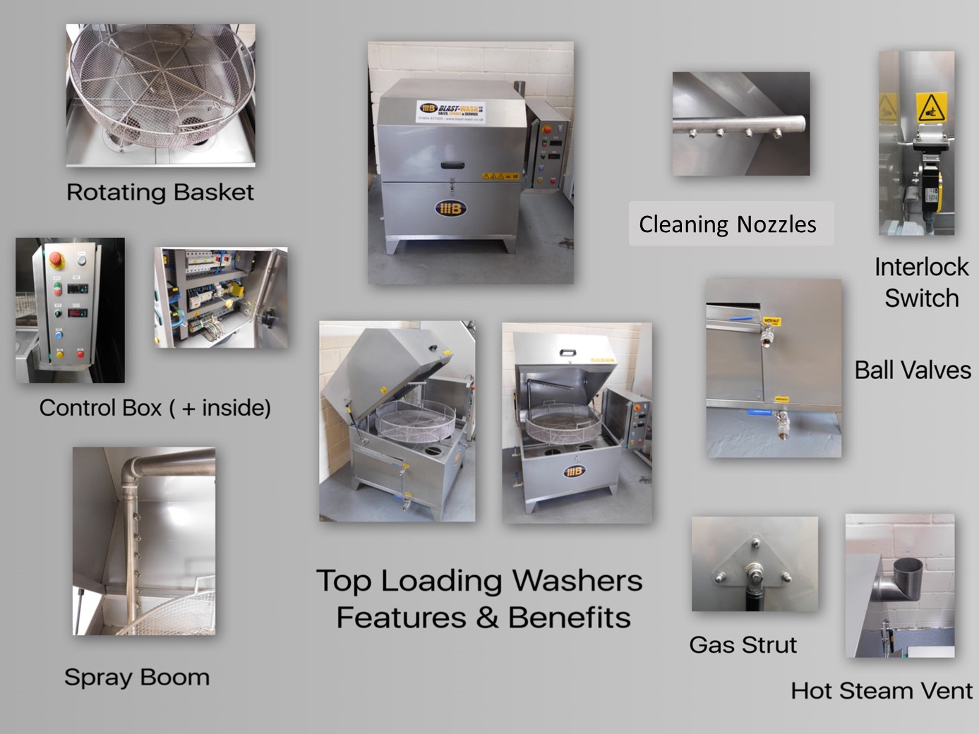 BWTL550 Top Loading Industrial Parts Washer Blastwash UK