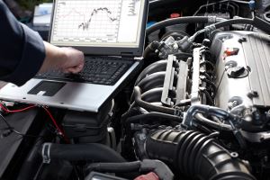 Vehicle Diagnostics laptop test
