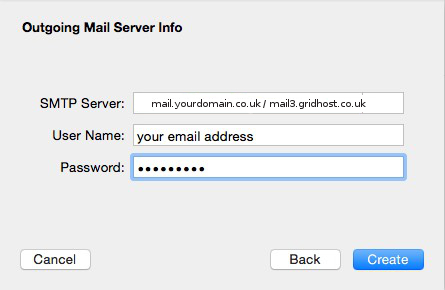 Outgoing Email Server Setup