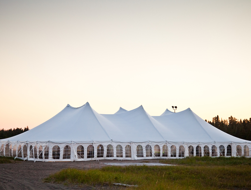 Marquee with sky