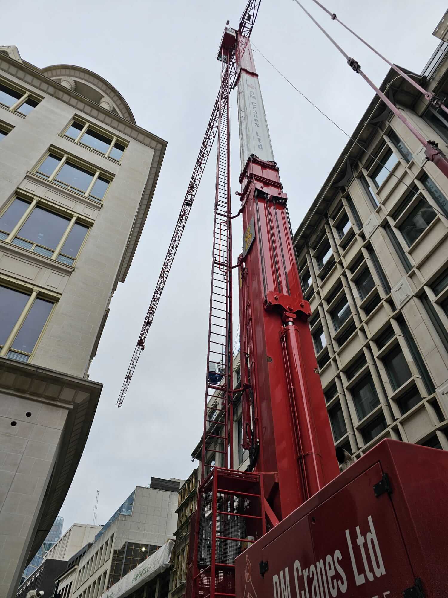 mobile crane on construction site