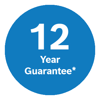 12 year guarantee on Worcester Bosch boilers