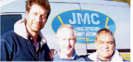 Nick Knowles with our electricians