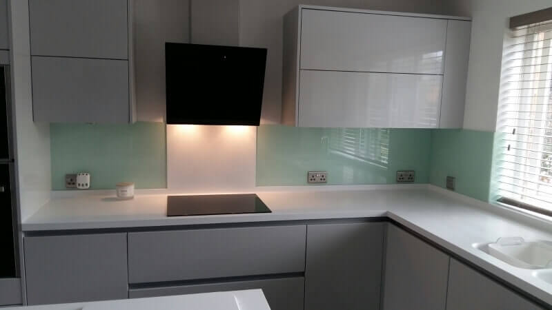 One Of Our Glass Splashback installations