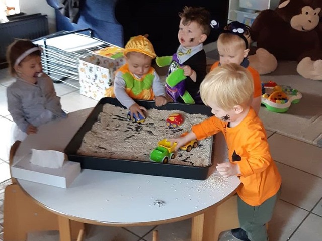 Children Playing At Nursery