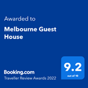 Booking.com 9.3 out of 10 award