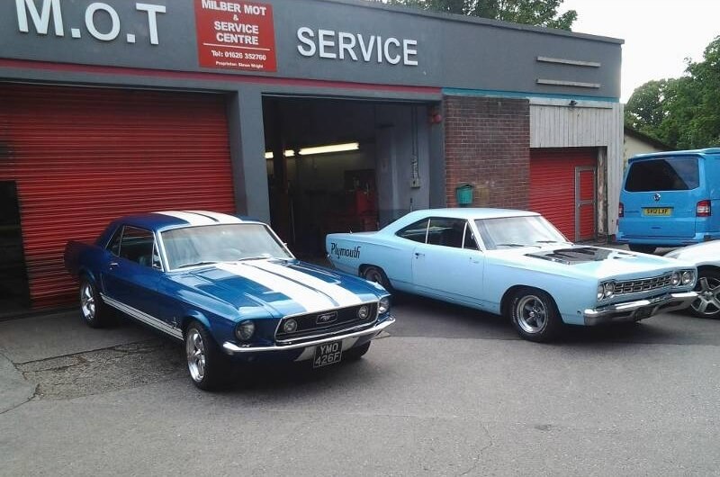 Muscle Car Hire Newton Abbot Devon Milber MOT & Service Centre