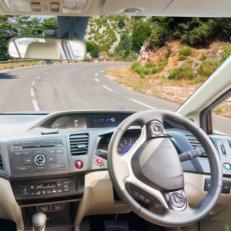 Inside a Car