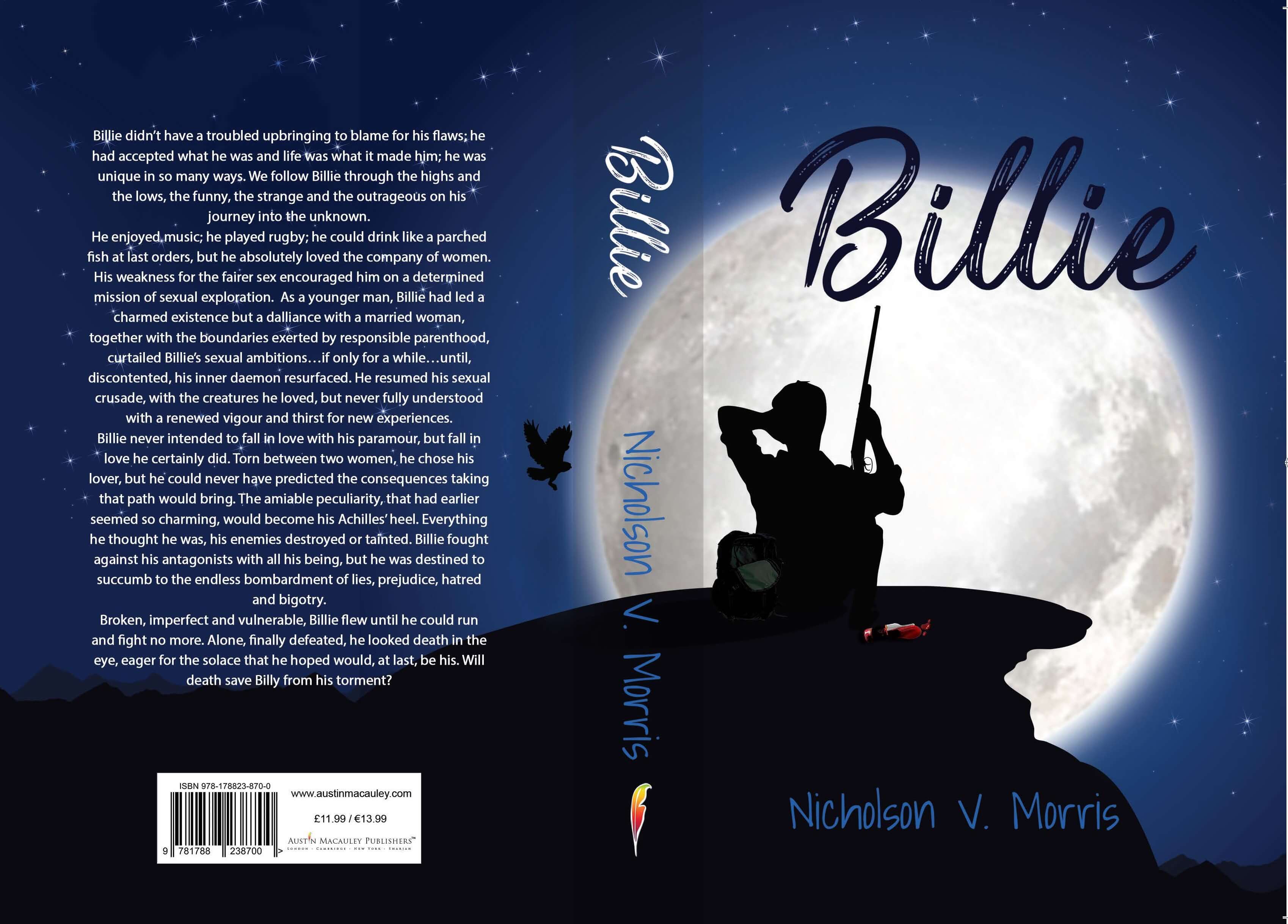The front and back of the Billie book