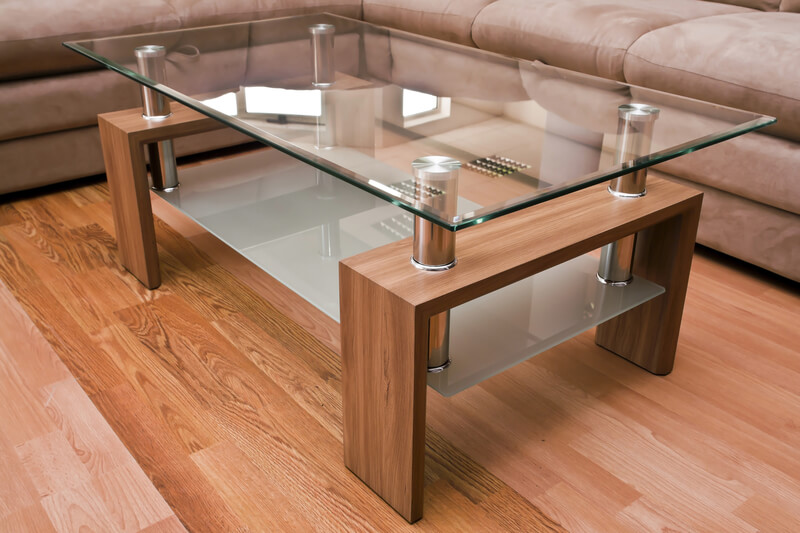Wood & Glass Coffee Table