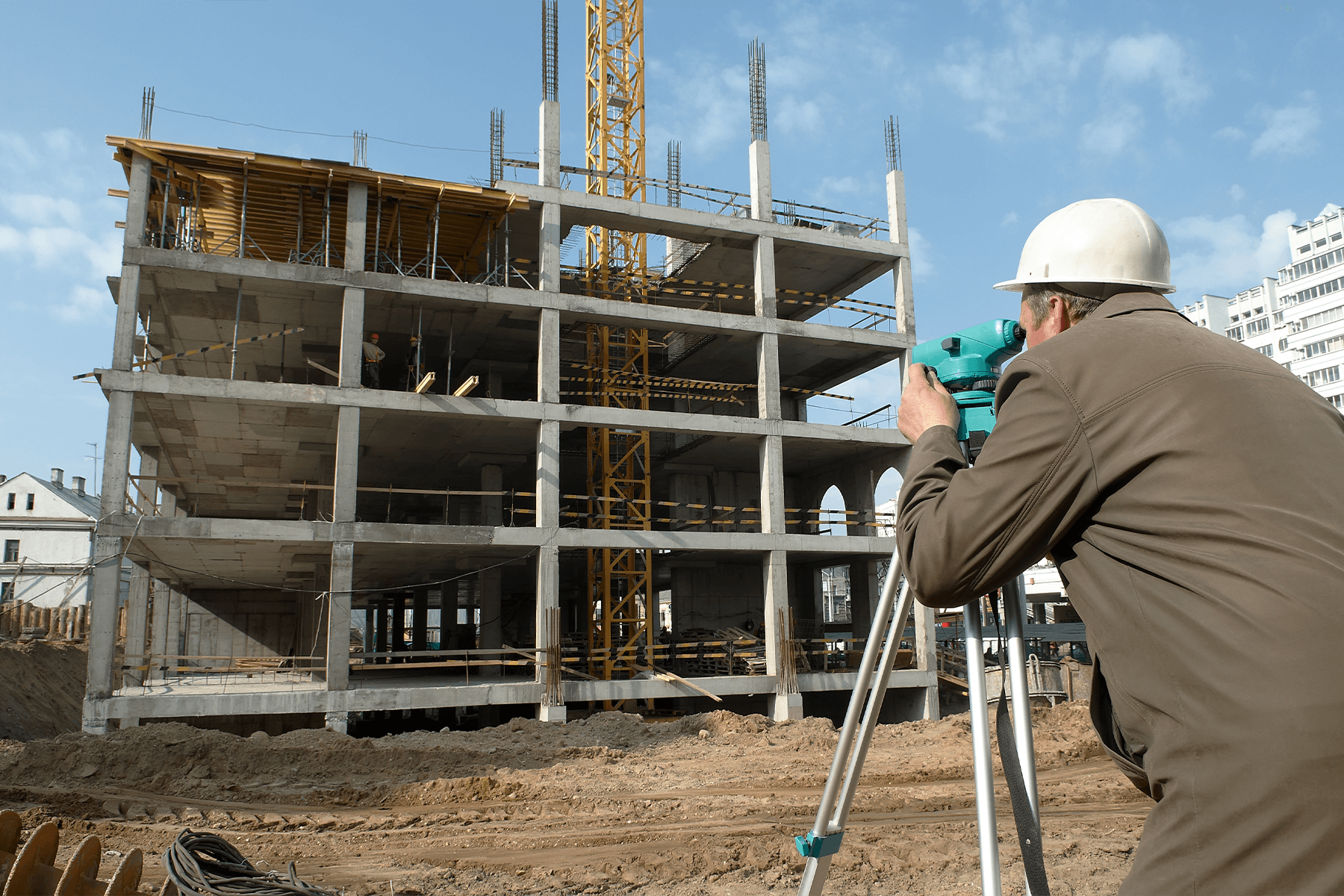 Surveyor with transit level