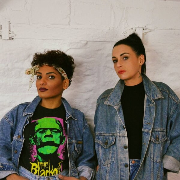 2 Women in double denim