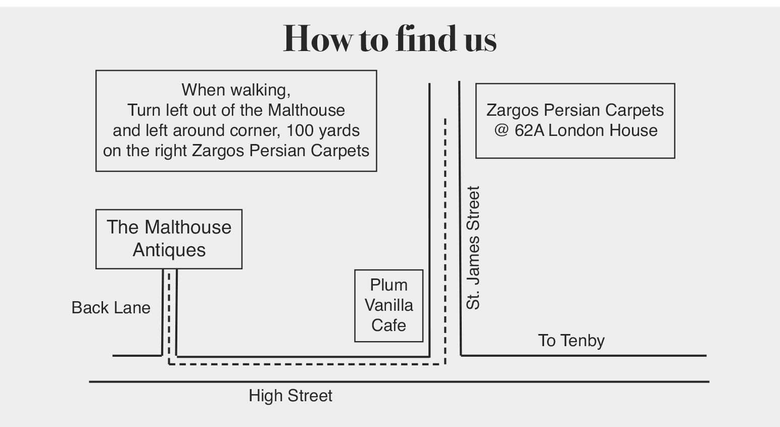 Zargos Persian Carpets Location