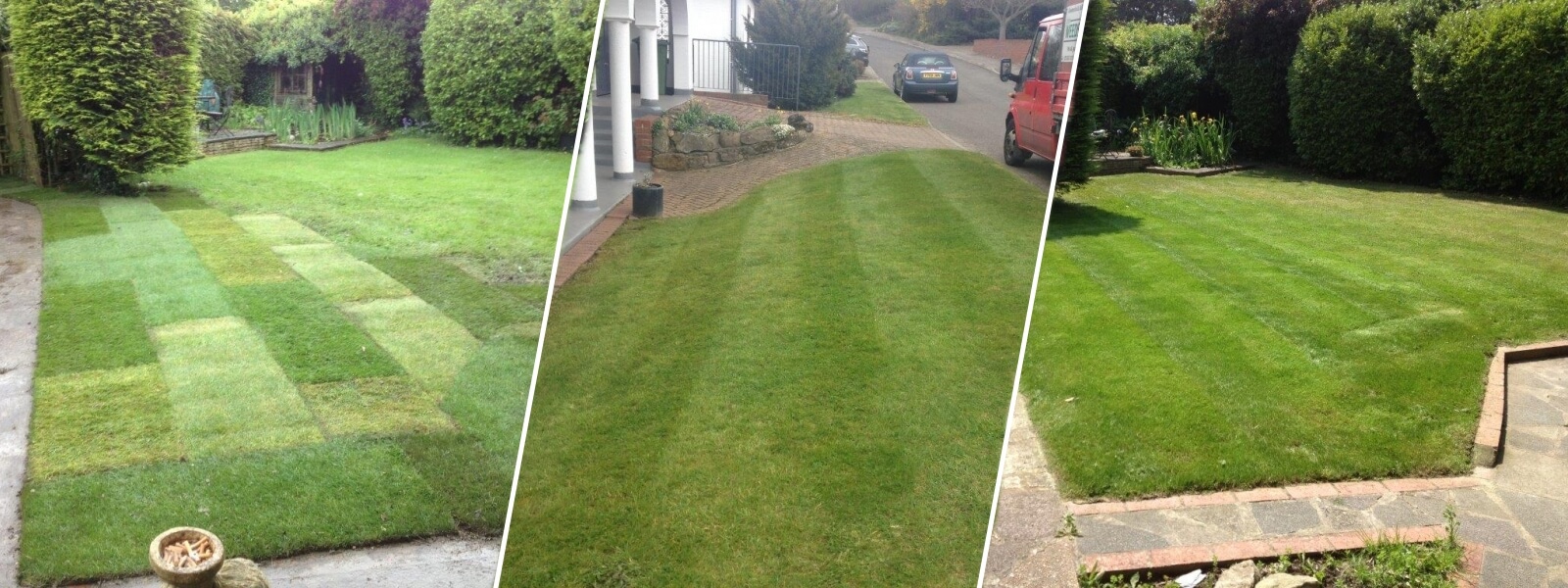 A Collage of our Grass Cutting Services