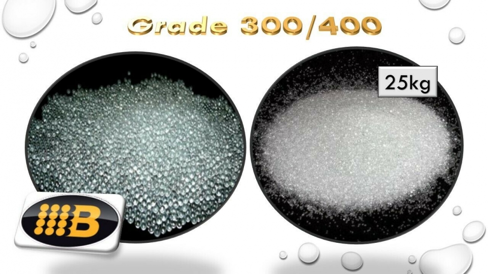Glass Bead Media Grade 300/400 25kg Blastwash UK