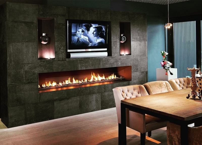 Contemporary dark kitchen