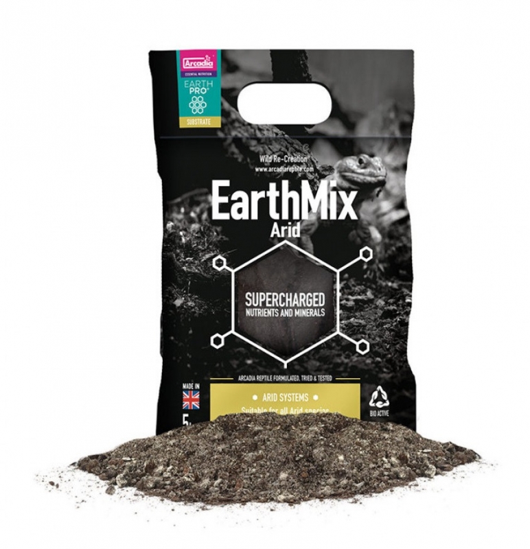 Arcadia EarthMix Arid Systems, 10 Litre - Birmingham Reptiles and Pets