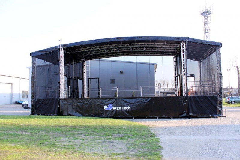 Large Arched Roof Trailer Stage