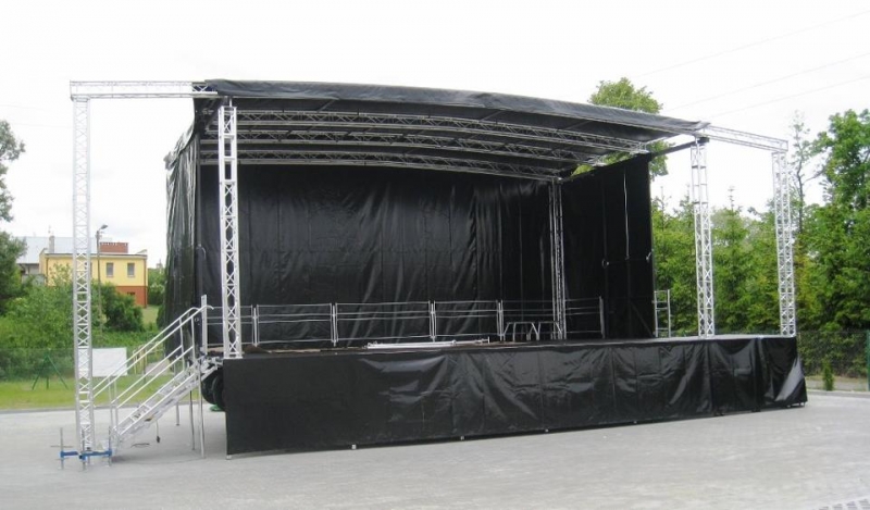 Large Arched Roof Trailer Stage