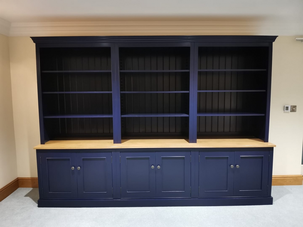 Huge bespoke handmade bookcase Pond Cottage Antiques