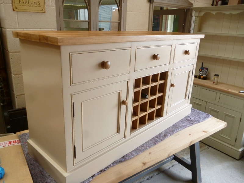 Handmade Sideboard With Wine Rack Available to order Pond Cottage