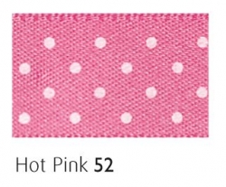 Hot Pink 25mm micro dot ribbon - 20 meter reel