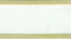 25mm taupe organza ribbon - 25 meter reel