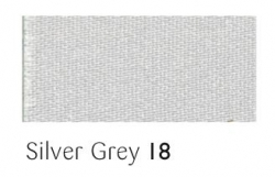 Silver Grey 25mm ribbon - 20 meter reel