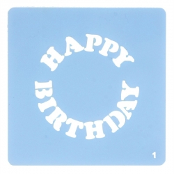 Happy Birthday Stencil