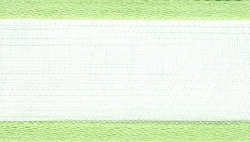 25mm sage organza ribbon - 25 meter reel