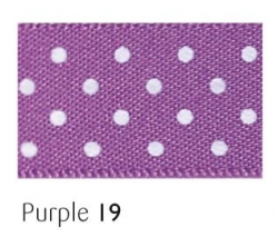 Purple 15mm micro dot ribbon - 20 meter reel