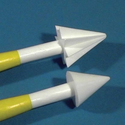 Serrated and taper cones