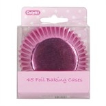 45 Foil Baking Cases - Pink