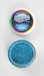 Rainbow Dust Sparkle Blue Hologram