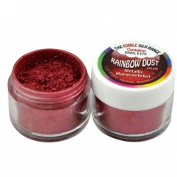 Rainbow Dust Edible Silk Range - Metallic Morocco Violet