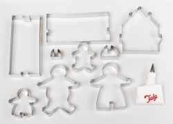 Tala Gingerbread Family and House Cutter Set
