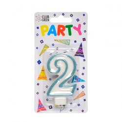 Party Candles/ Number2 Blue