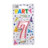 Party Candles/ Number 7 Pink