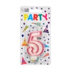 Party Candles/ Number 5 Pink