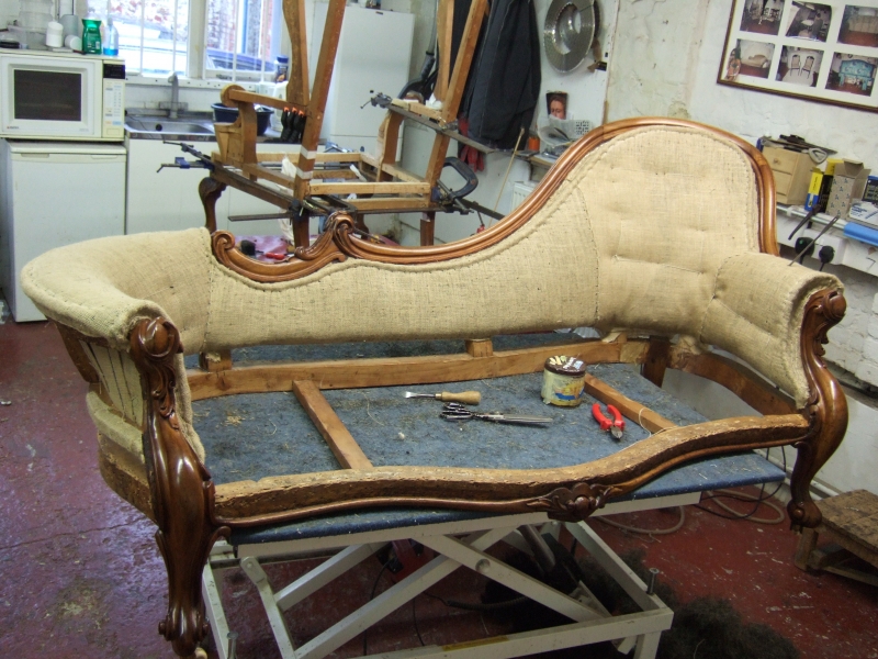 Back and arms fully upholstered