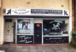 Canine creations shop front.