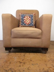 Matching Pair of Art Deco Club Armchairs